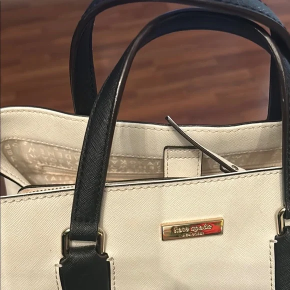kate spade Cream and Black Tote Bag! Own that boss look babe!! - Picture 2 of 5